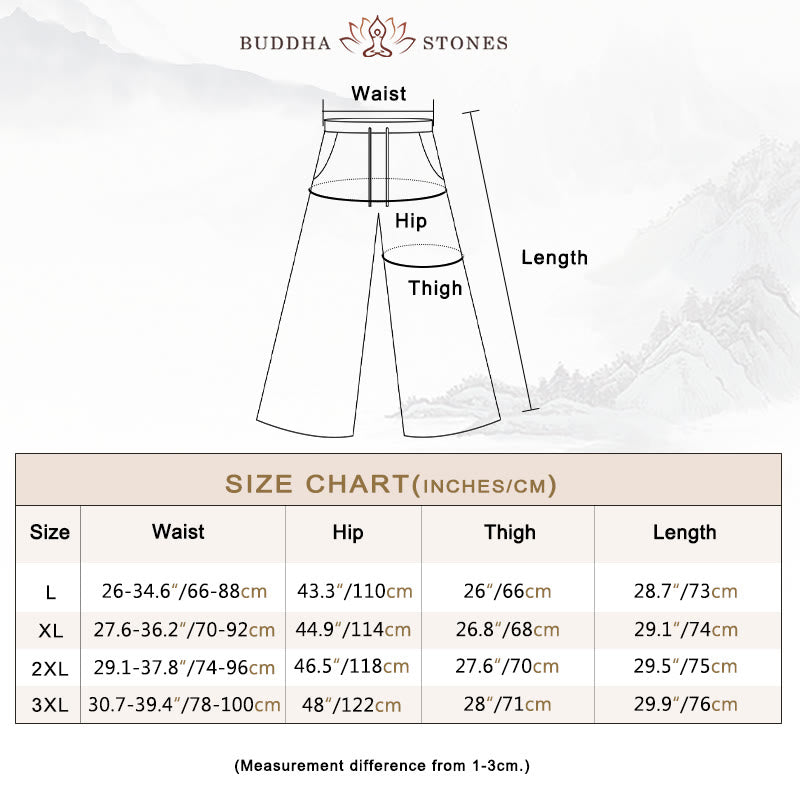 Nimara Ritual Plain Color 7-8 Length Capri Cropped Pants Cotton Linen Women's Wide Leg Pants With Pockets