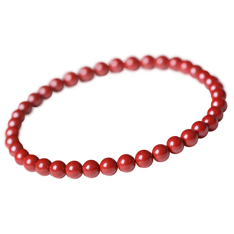 Nimara Ritual Gourd Pearl Cinnabar Blessing Beads Bracelet
