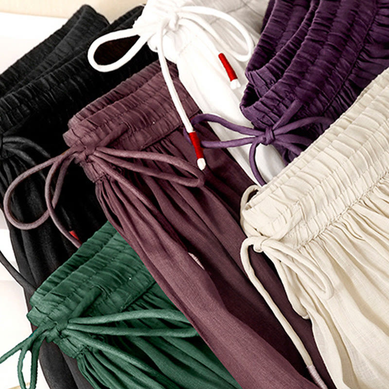 Nimara Ritual Summer Solid Color Elastic Waist Drawstring Women's Skirt