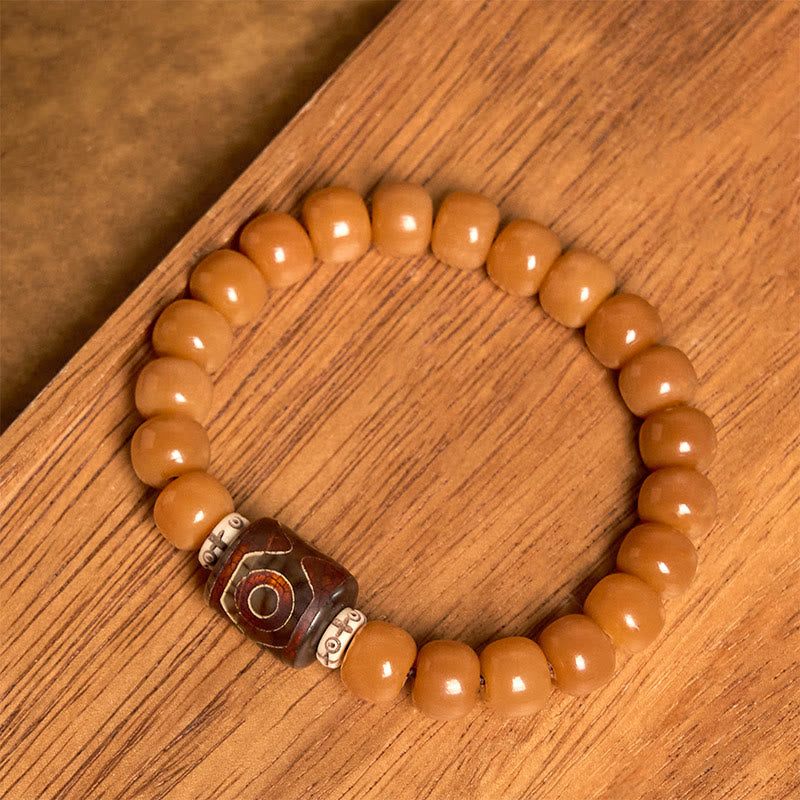 Nimara Ritual Tibetan Bodhi Seed Dzi Bead Keep Away Evil Spirits Bracelet