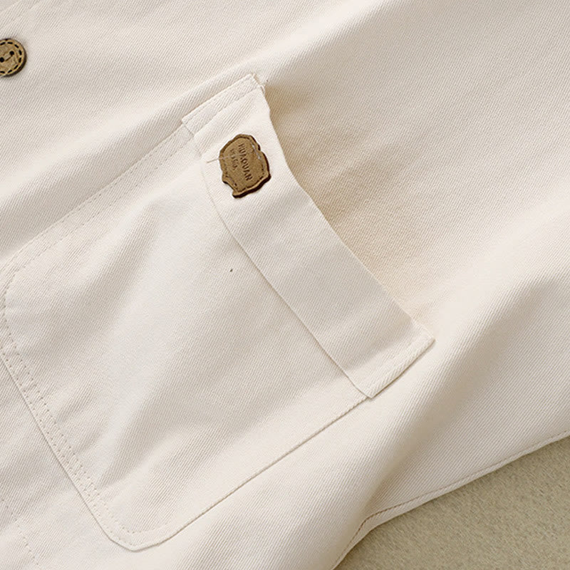 Nimara Ritual Solid Color Front Buttons Sleeveless Women's Cotton Waistcoat With Pockets