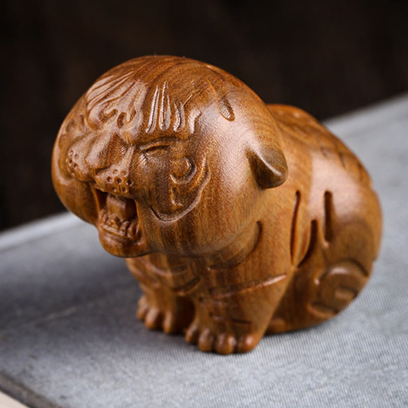Nimara Ritual Green Sandalwood Cute Tiger Animals Positive Decoration