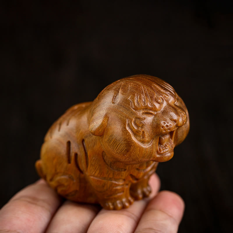 Nimara Ritual Green Sandalwood Cute Tiger Animals Positive Decoration