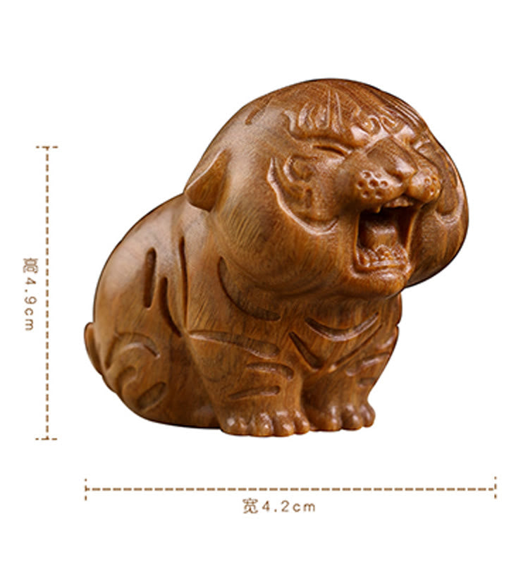 Nimara Ritual Green Sandalwood Cute Tiger Animals Positive Decoration