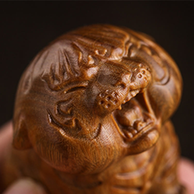 Nimara Ritual Green Sandalwood Cute Tiger Animals Positive Decoration