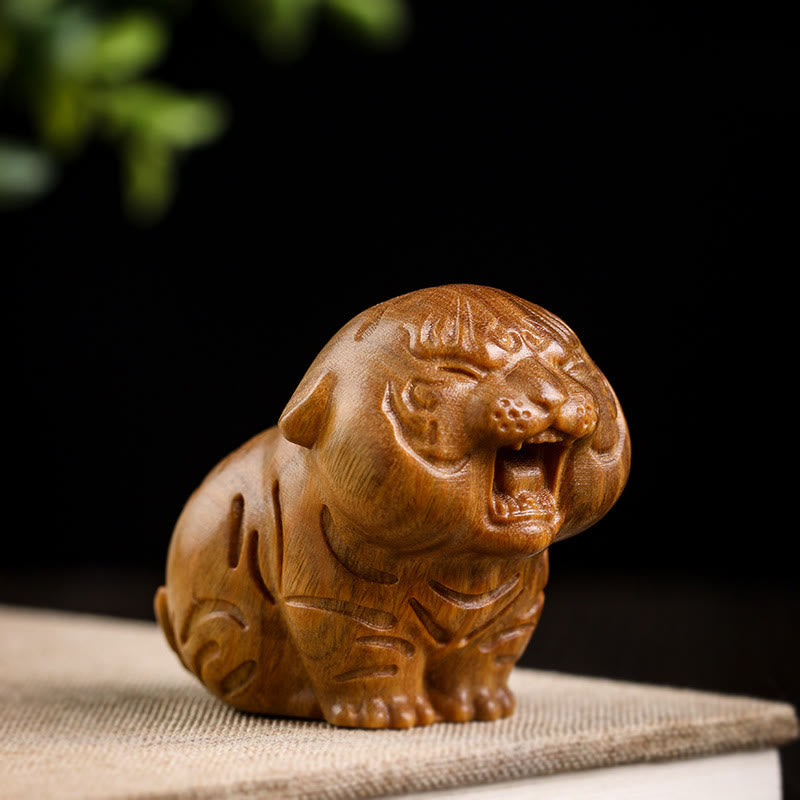 Nimara Ritual Green Sandalwood Cute Tiger Animals Positive Decoration