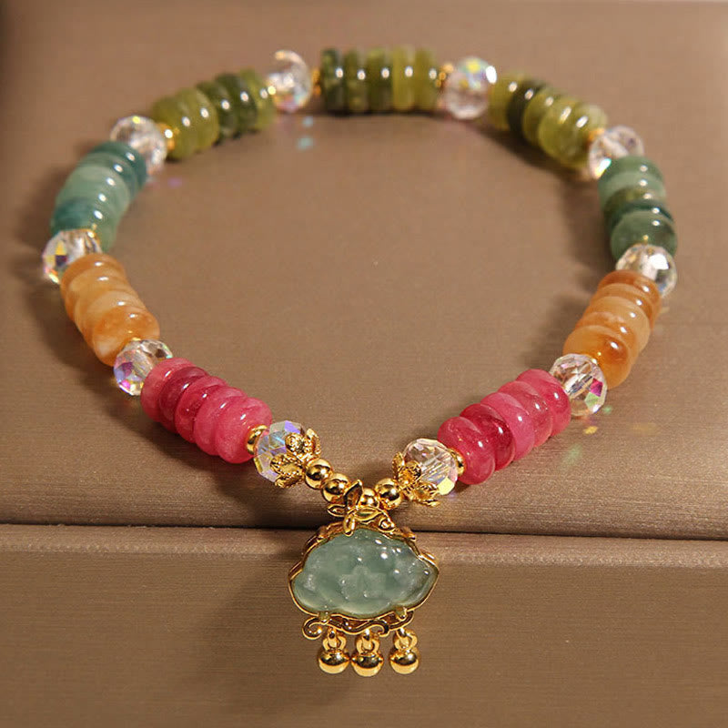 Nimara Ritual Colorful Abacus Beads Auspicious Cloud Tourmaline Positive Bracelet