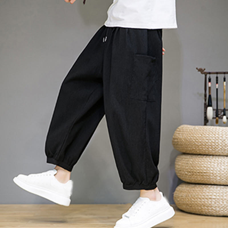 Nimara Ritual Casual 7-8 Length Cropped Men's Harem Pants With Side Pockets