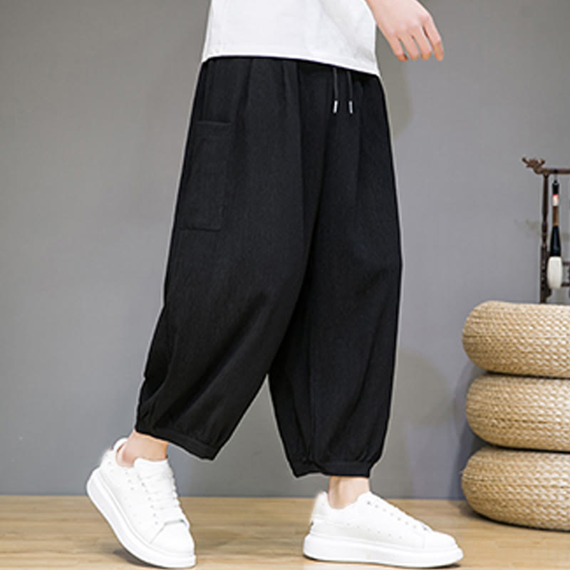 Nimara Ritual Casual 7-8 Length Cropped Men's Harem Pants With Side Pockets
