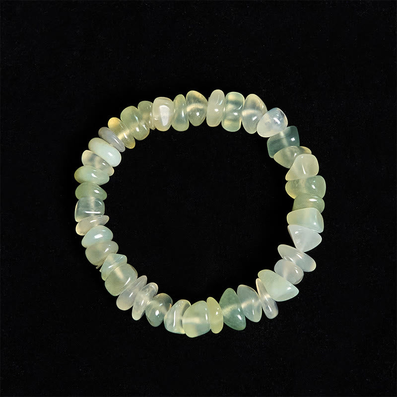 Nimara Ritual Natural Peridot Irregular Blocks Peace Bracelet