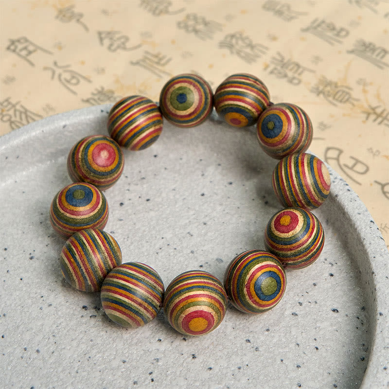 Nimara Ritual Colorful Rainbow Eucalyptus Balance Bracelet