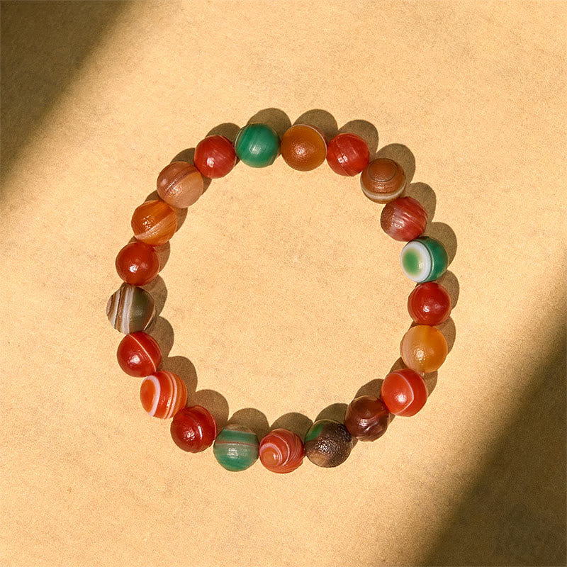Nimara Ritual Natural Alashan Agate Confidence Bracelet