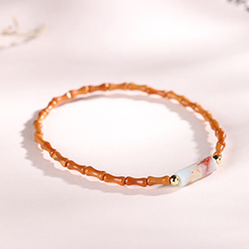 Nimara Ritual Ultra-fine Olive Pit Peace Bracelet