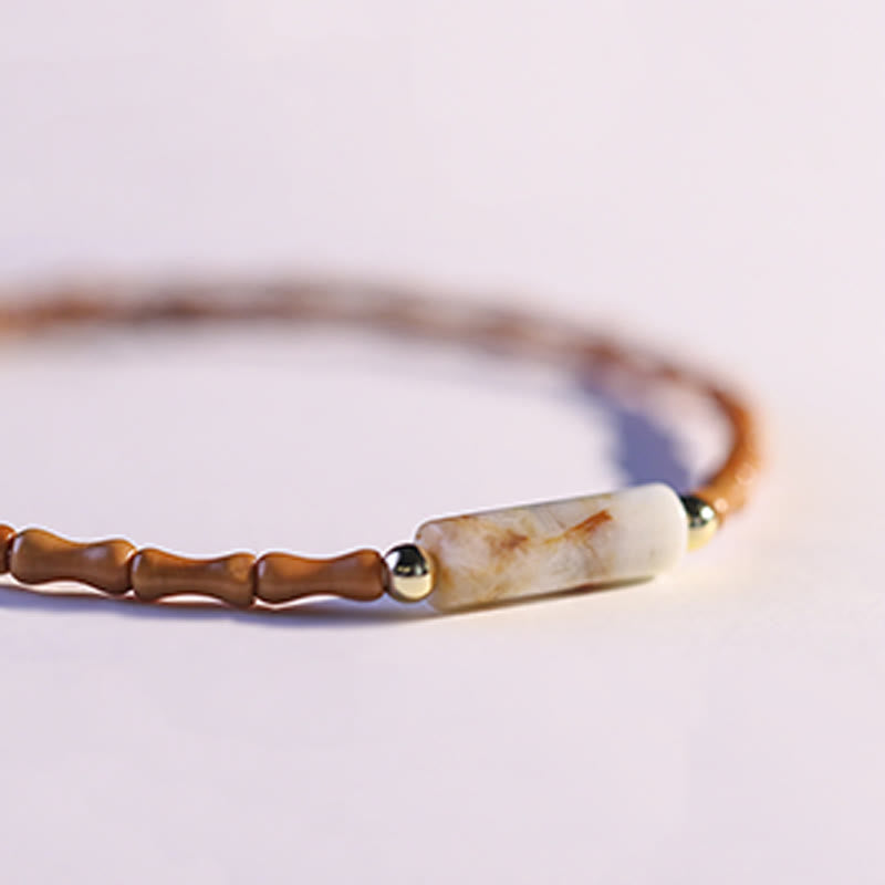 Nimara Ritual Ultra-fine Olive Pit Peace Bracelet