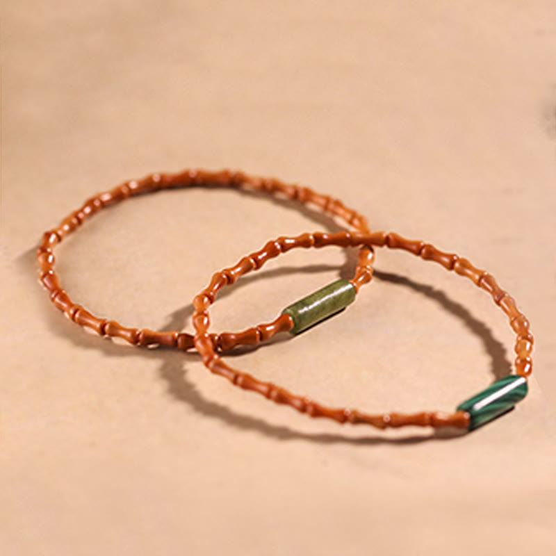 Nimara Ritual Ultra-fine Olive Pit Peace Bracelet