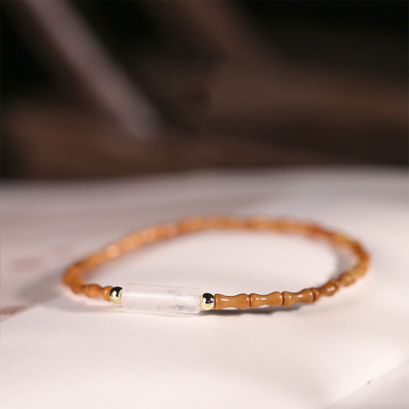 Nimara Ritual Ultra-fine Olive Pit Peace Bracelet