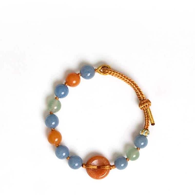Nimara Ritual Colored Aventurine Peace Buckle Cure Bracelet