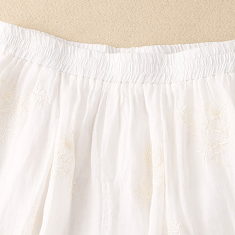 Nimara Ritual Embroidered Pattern Women's Harem Pants With Pockets