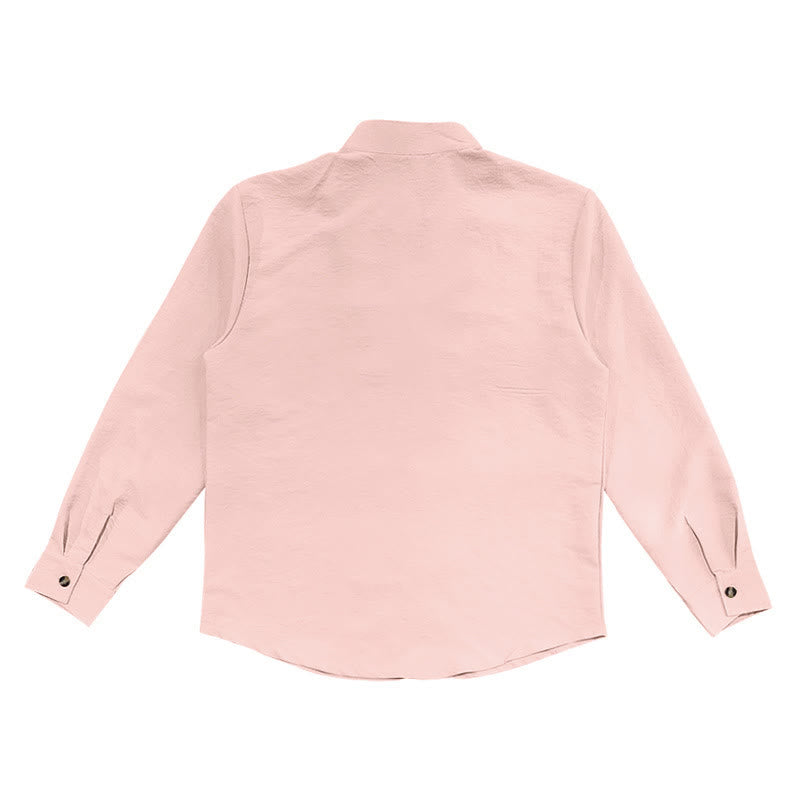 Nimara Ritual Solid Color Buttons Fall Long Sleeve Men's Shirt