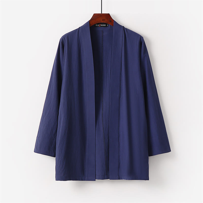 Nimara Ritual 2Pcs Cotton Kimono Ankle-Length Pants Men's Meditation Cloth Set