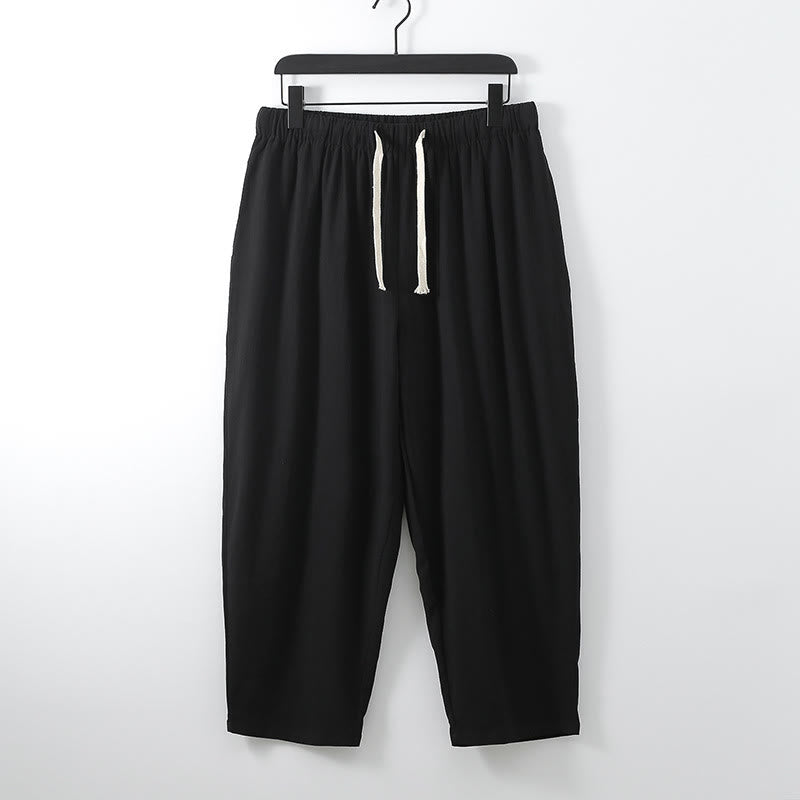 Nimara Ritual 2Pcs Cotton Kimono Ankle-Length Pants Men's Meditation Cloth Set