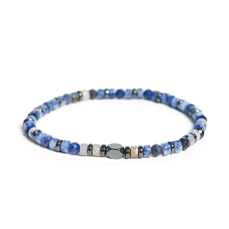 Nimara Ritual Sodalite Hematite Blue Aventurine Intuition Bracelet