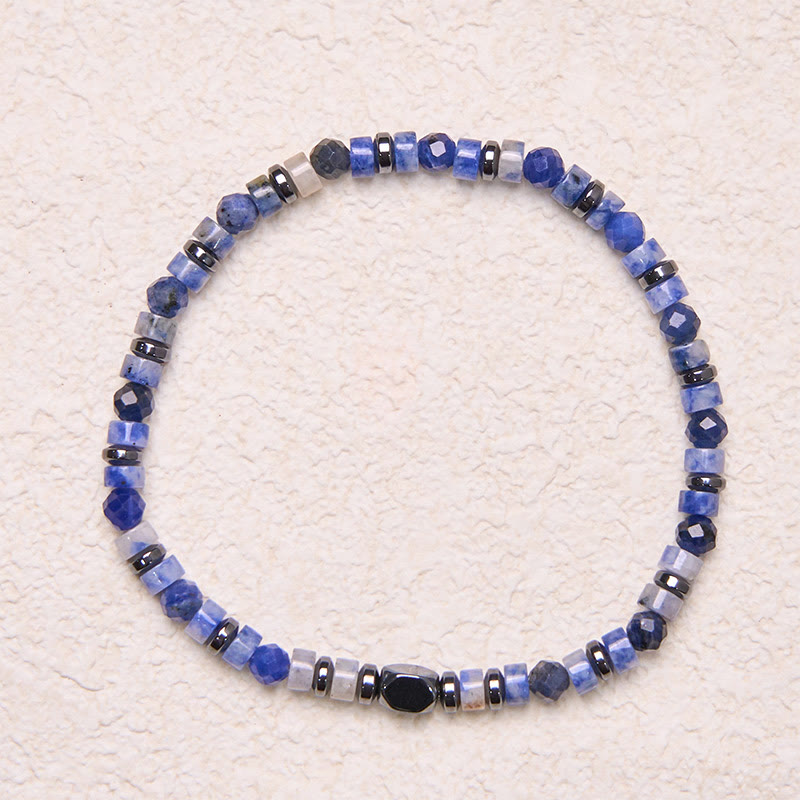 Nimara Ritual Sodalite Hematite Blue Aventurine Intuition Bracelet
