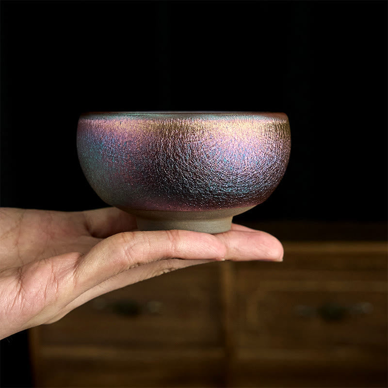 Nimara Ritual Handmade Chinese Jianzhan Koi Fish Lotus Leaf Ceramic Teacup Kung Fu Tea Cup 150ml