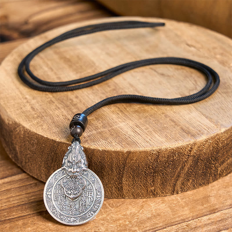 Nimara Ritual Mountain Ghosts Spend Money Bagua Design Copper Pixiu Harmony Necklace Pendant
