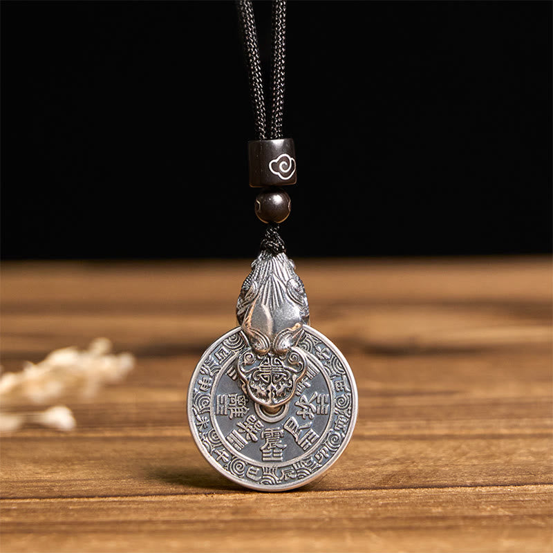 Nimara Ritual Mountain Ghosts Spend Money Bagua Design Copper Pixiu Harmony Necklace Pendant