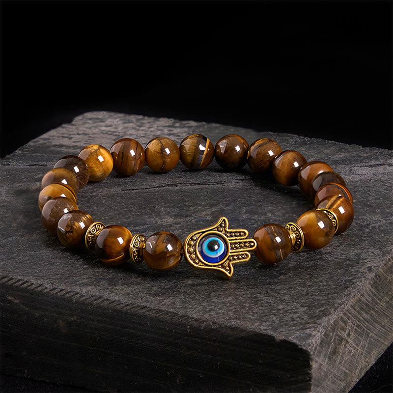 Nimara Ritual "Wishing Courage and Protection" Tiger Eye Bracelet Includes Gift Message Card