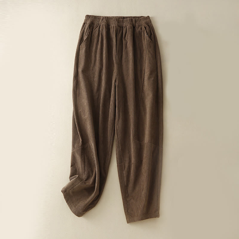 Nimara Ritual Commute Vintage Plain Women's Harem Pants With Pockets