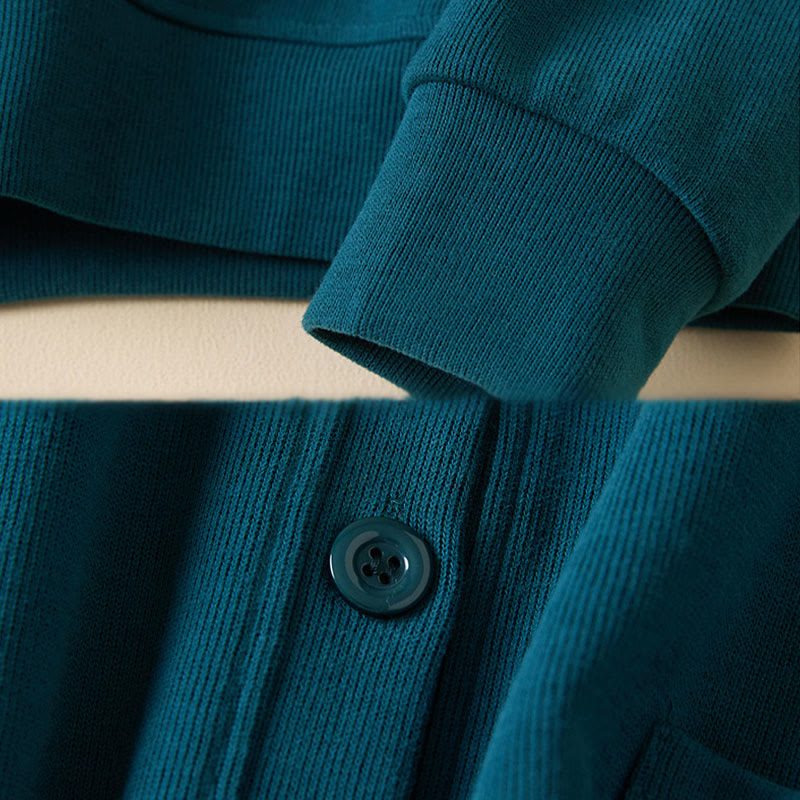 Nimara Ritual Plain Buttons Women's Hooded Jacket With Pockets