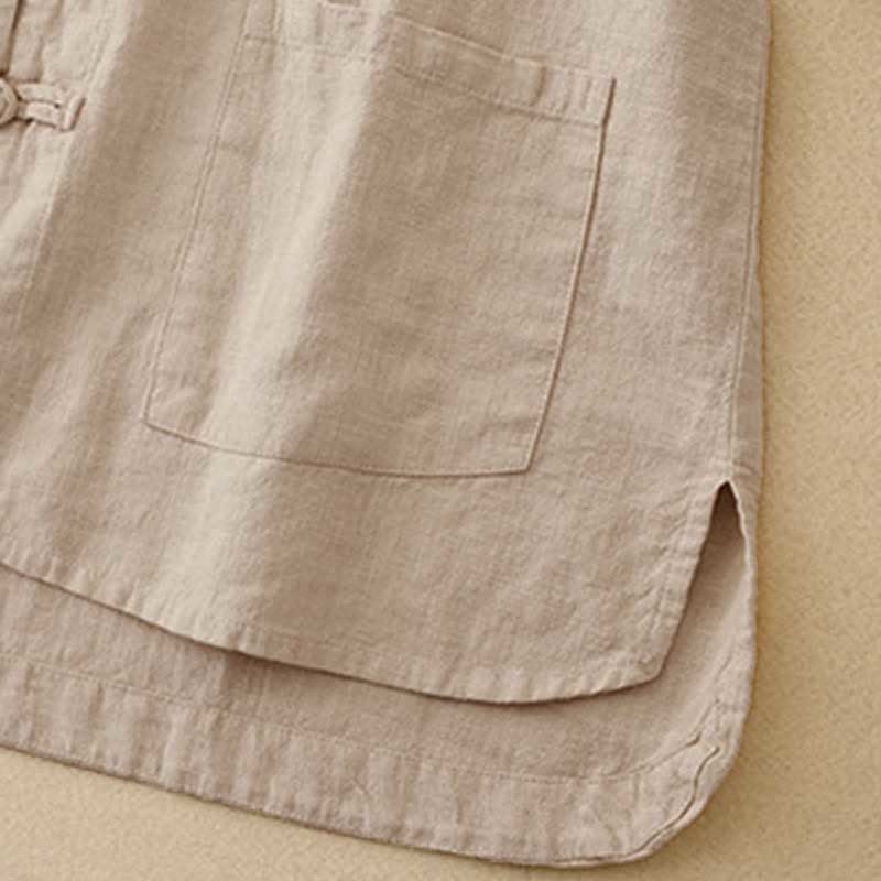 Nimara Ritual Literary Artistic Chinese Knot Button Casual Clothing