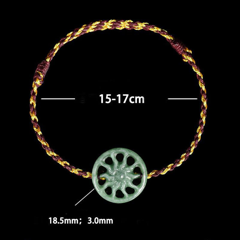 Nimara Ritual Jade Sun Braided Rope Abundance Bracelet