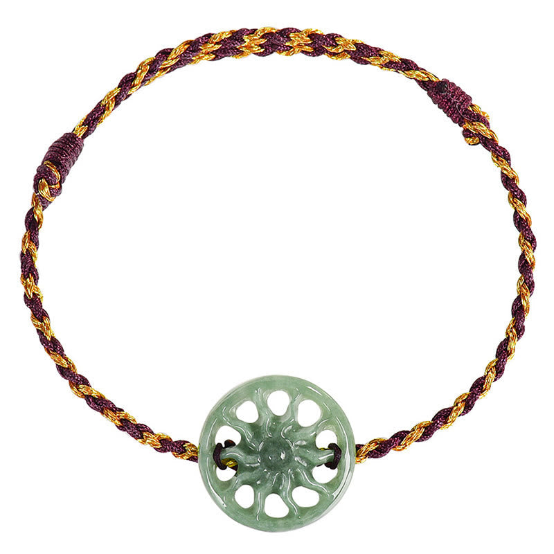 Nimara Ritual Jade Sun Braided Rope Abundance Bracelet