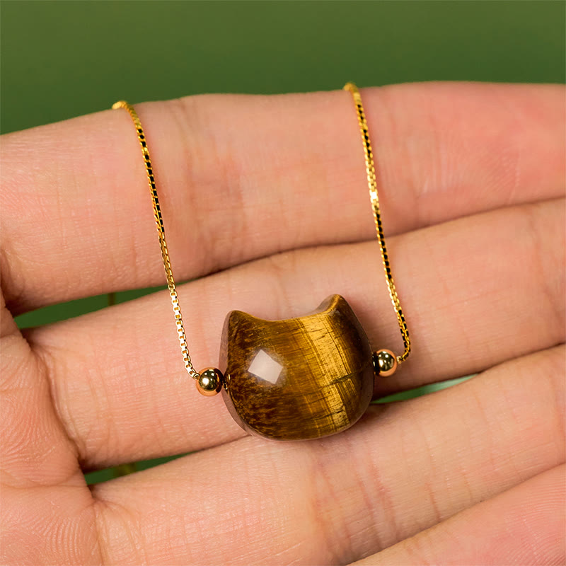Nimara Ritual 925 Sterling Silver Cat Tiger Eye Protection Bracelet