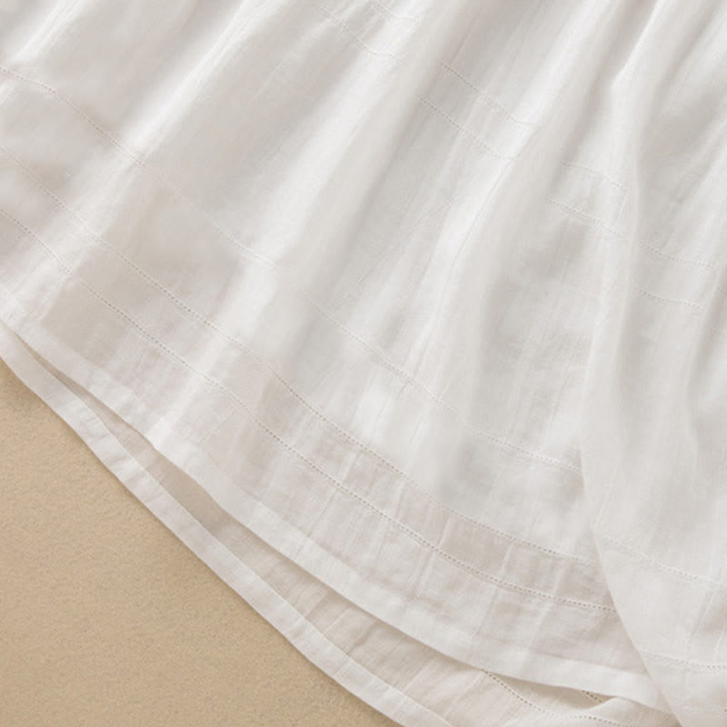 Nimara Ritual Summer V-Neck Design Half Sleeve Cotton Midi Dress