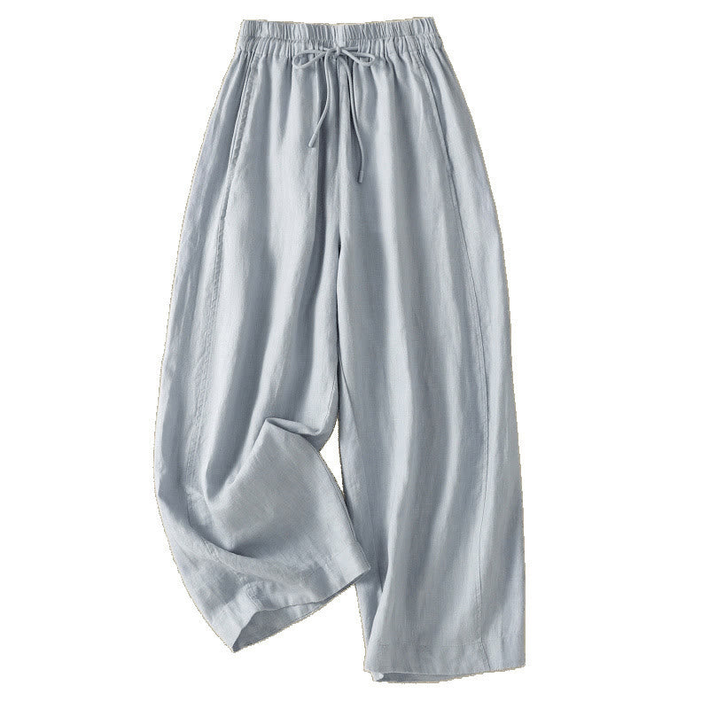 Nimara Ritual Commute Plain Design Drawstring Women's Wide Leg Pants With Pockets