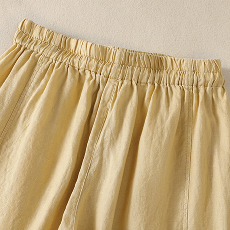 Nimara Ritual Commute Plain Design Drawstring Women's Wide Leg Pants With Pockets