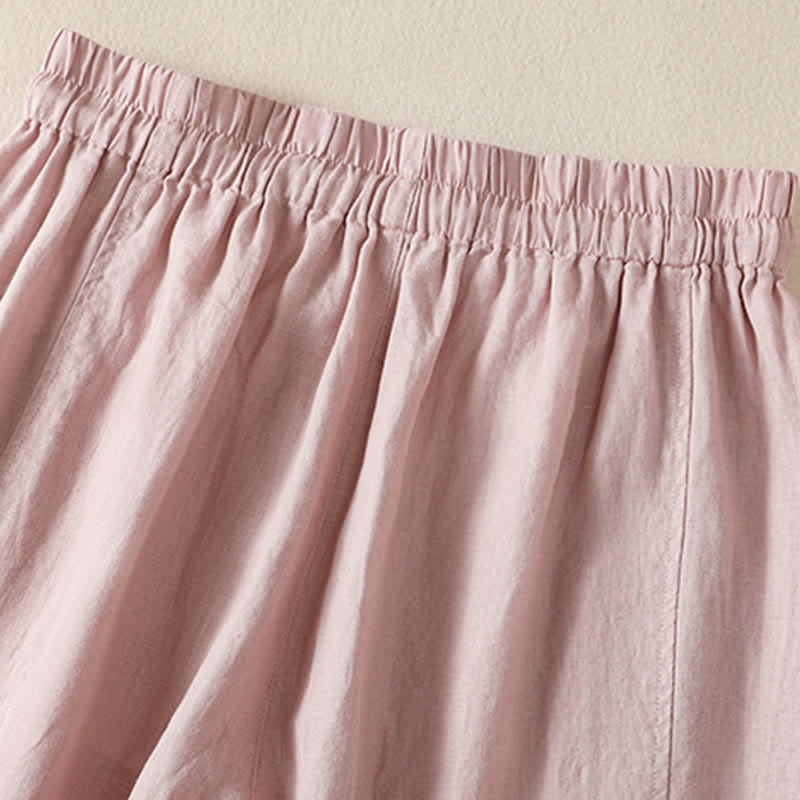 Nimara Ritual Commute Plain Design Drawstring Women's Wide Leg Pants With Pockets
