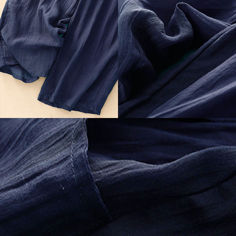 Nimara Ritual Spring Pure Color Drawstring Double Layer Women's Wide Leg Pants With Pockets