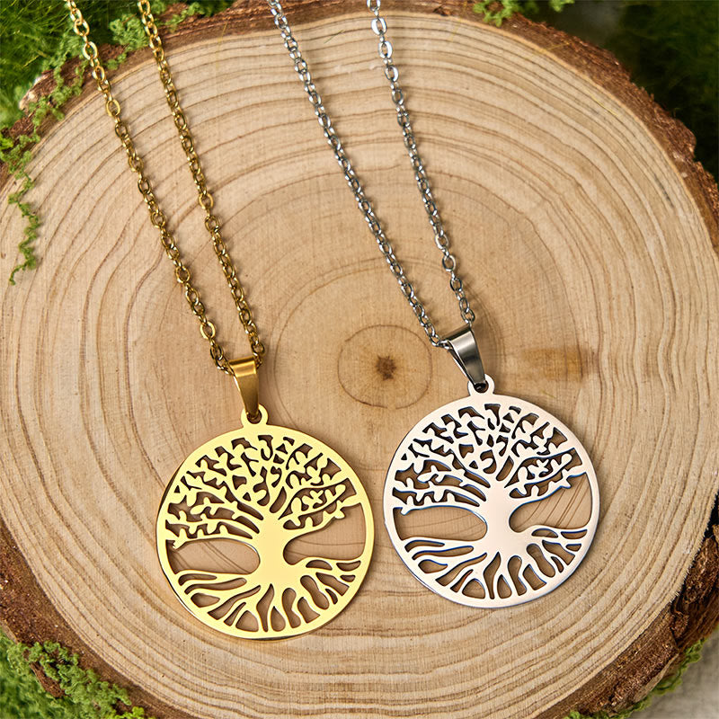 Nimara Ritual The Tree Of Life Titanium Steel Enlightenment Necklace Pendant