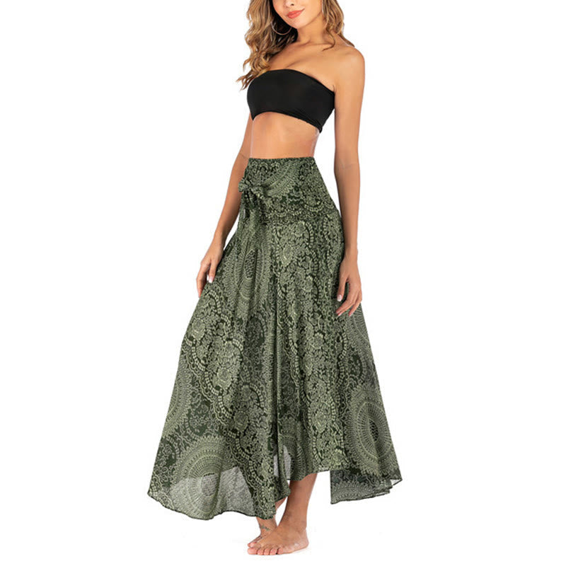 Nimara Ritual Two Style Wear Boho Compass Rose Flower Skirt Dress