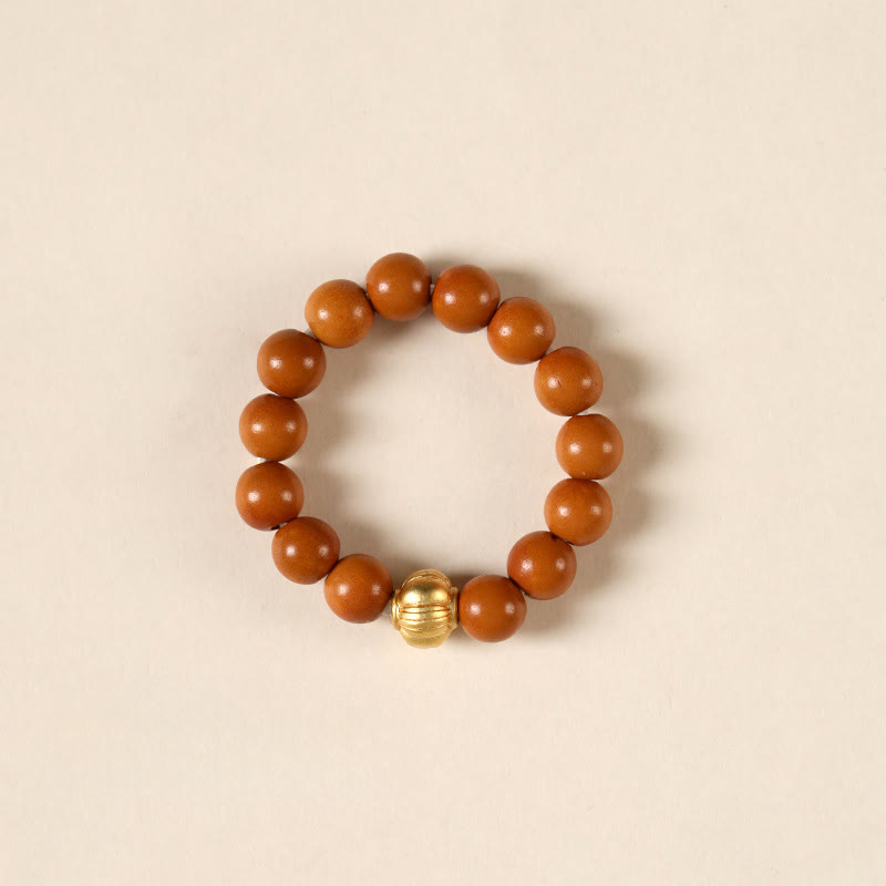 Nimara Ritual Olive Pit Bead Copper Coin Inner Strength Ring
