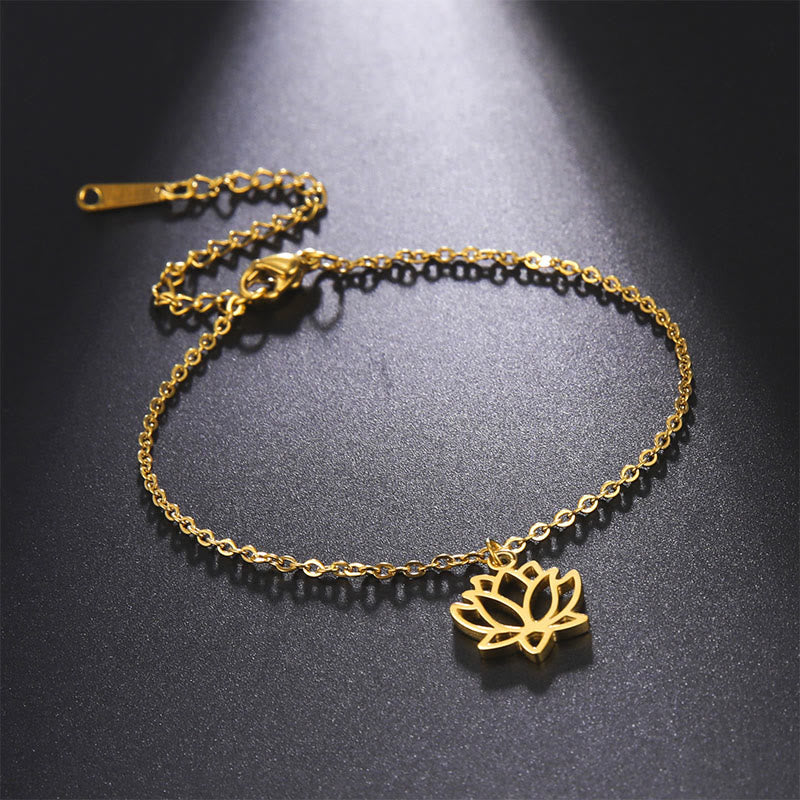 Nimara Ritual Lotus Pattern Titanium Steel Enlightenment Bracelet