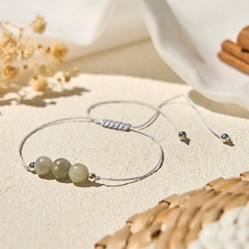 Nimara Ritual Natural Labradorite Bead Rope Healing Bracelet