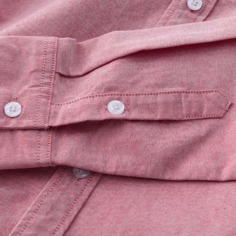 Nimara Ritual Solid Color Long Sleeve Buttons Down Design Men Cotton Shirt Clothing