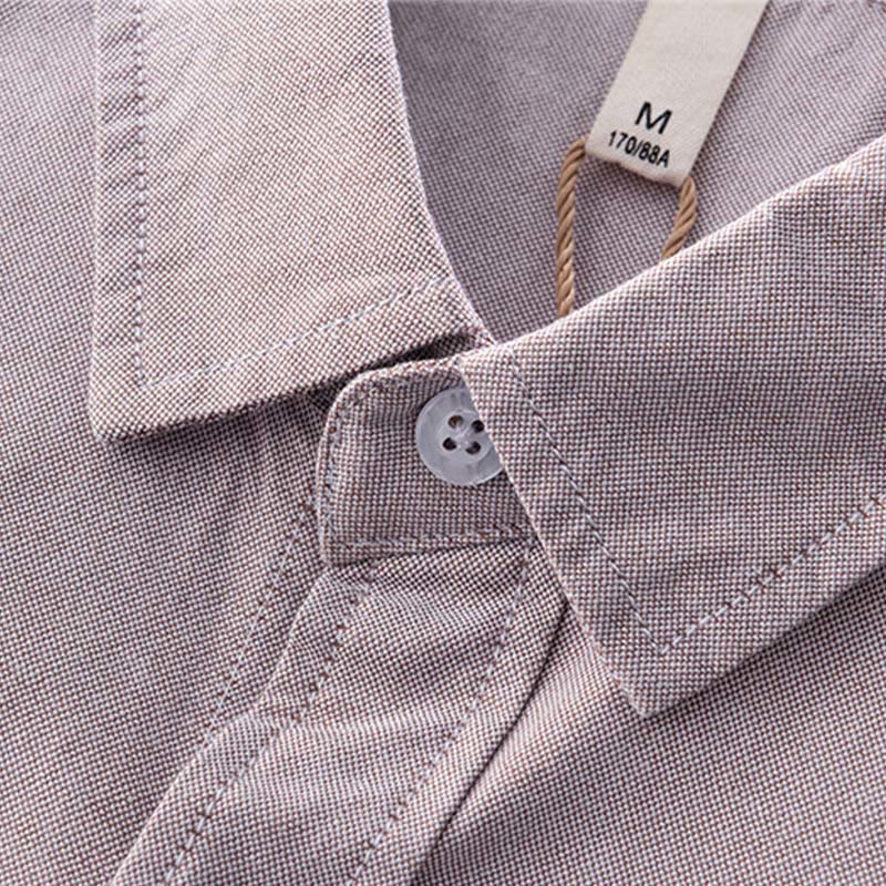 Nimara Ritual Solid Color Long Sleeve Buttons Down Design Men Cotton Shirt Clothing