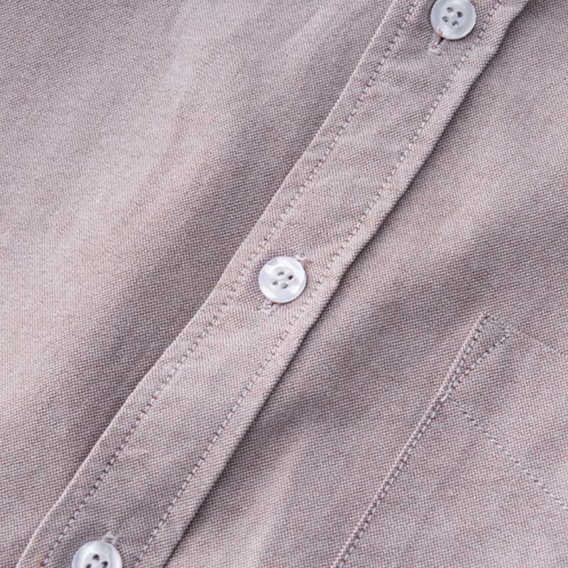Nimara Ritual Solid Color Long Sleeve Buttons Down Design Men Cotton Shirt Clothing